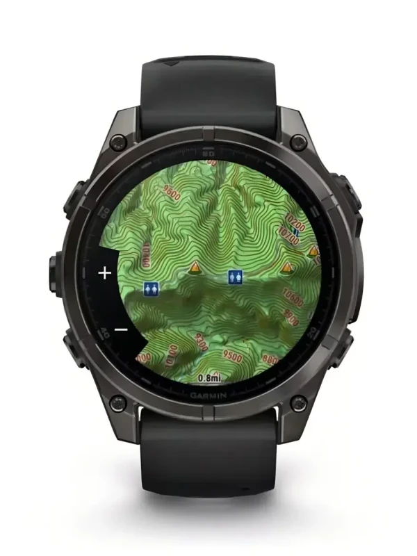 Relógio Garmin Fênix 8 Amoled Saphire 47mm Carbon Gray