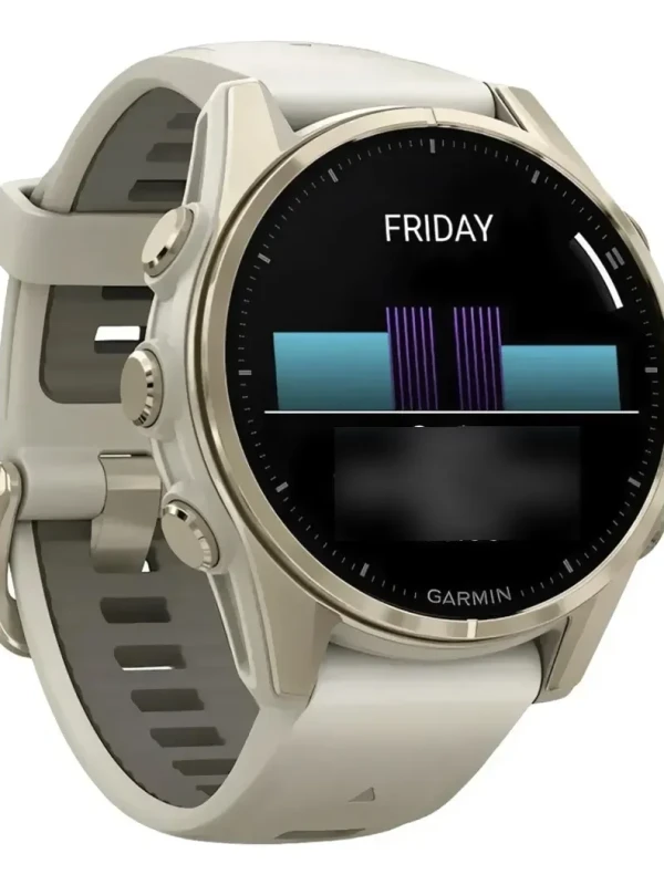 Relógio Garmin Fênix 8 Amoled 43mm Soft Gold