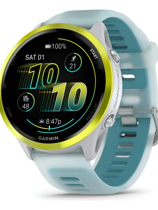 Relógio Garmin Forerunner 570 47mm Branco Azul