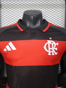 Camisa Flamengo I 26/27 s/n Jogador Adidas Masculina - Vermelho+Preto