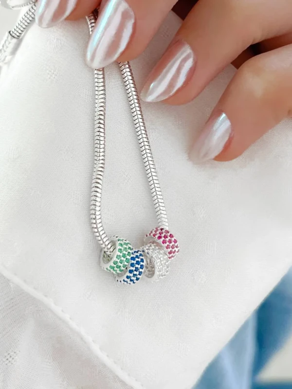 Berloque Separador Pink Vibrante para Pulseiras