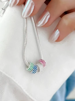 Berloque Separador Pink Vibrante para Pulseiras