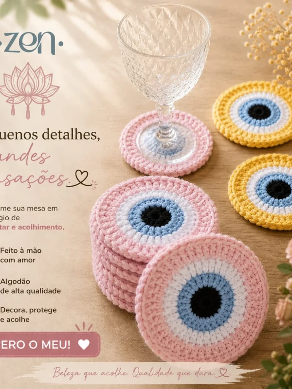Porta Copos Olho grego