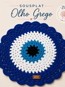Sousplat Olho Grego Proteção e Elegância
