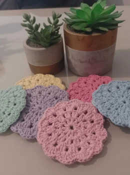 Conjunto Porta Copos Arco Íris 6 Unidades